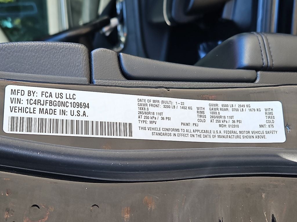 2022 Jeep Grand Cherokee WK Limited