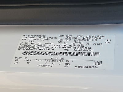 2022 Ford Transit Wagon XLT