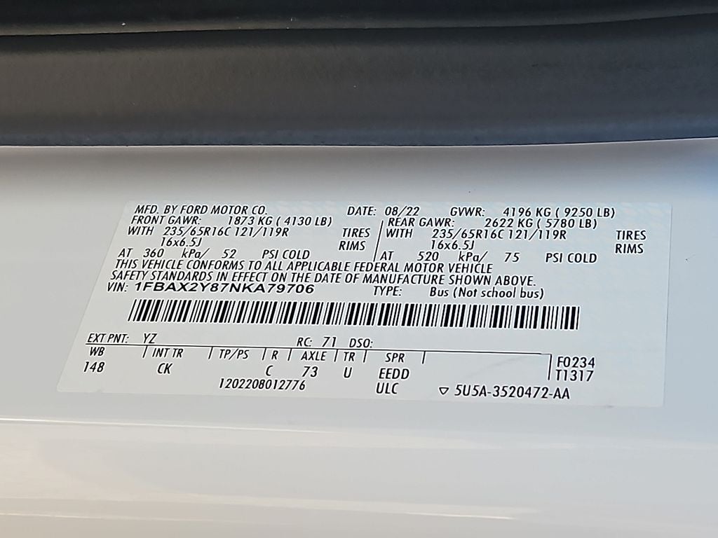 2022 Ford Transit Wagon XLT