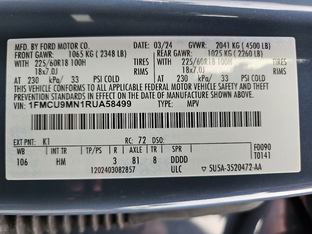 2024 Ford Escape ST-Line