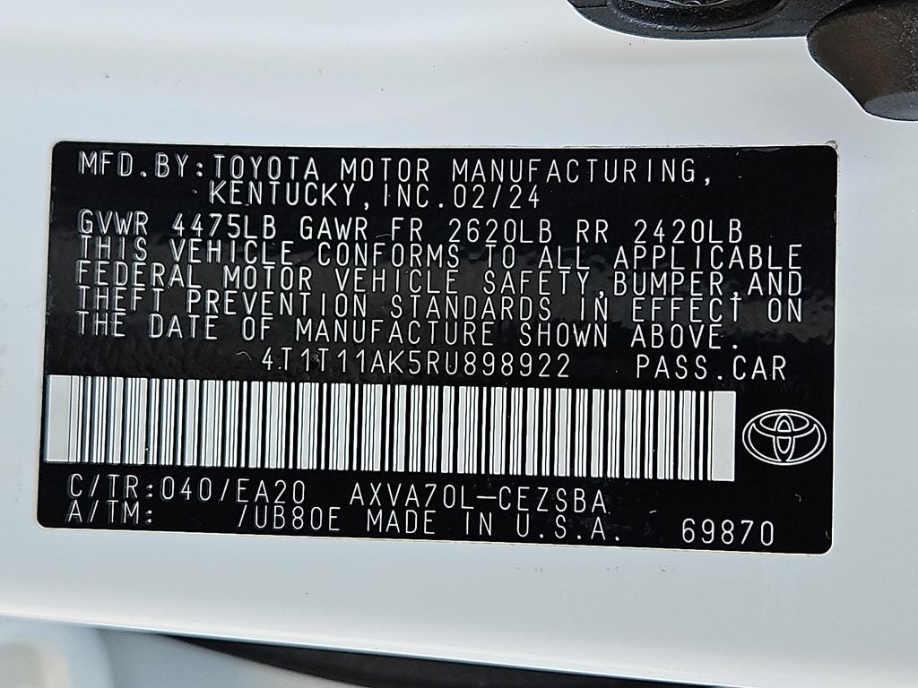 2024 Toyota Camry SE