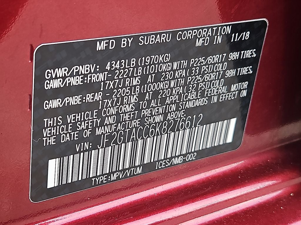 2019 Subaru Crosstrek Premium