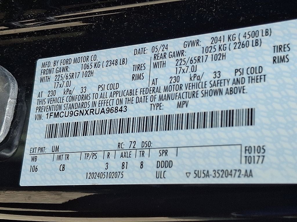 2024 Ford Escape Active