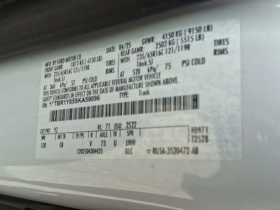 2025 Ford Transit Van Base