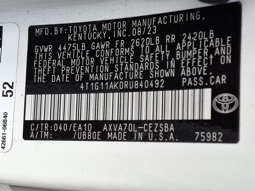 2024 Toyota Camry SE