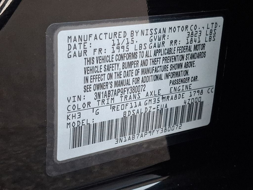 2015 Nissan Sentra SV