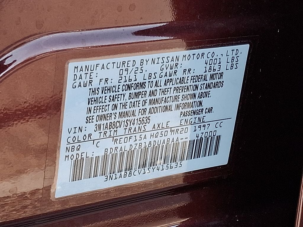 2025 Nissan Sentra SV