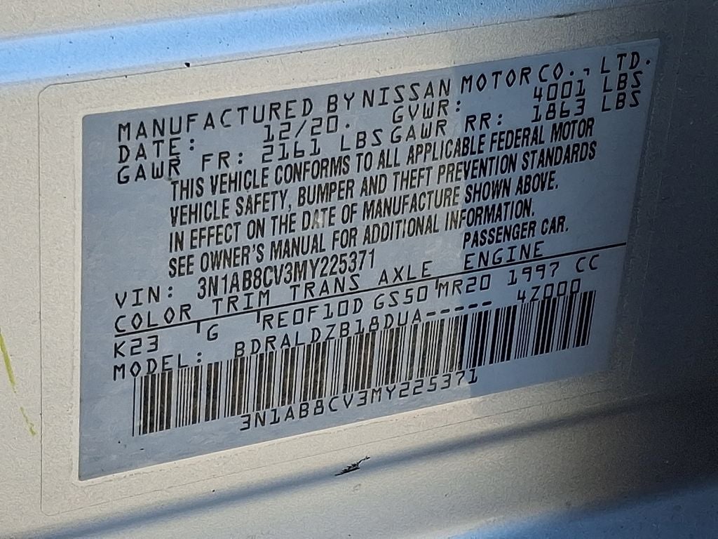 2021 Nissan Sentra SV