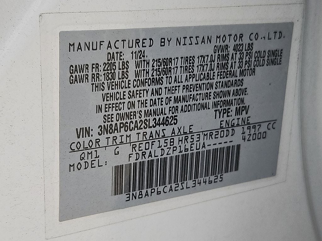 2025 Nissan Kicks SV