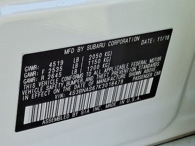 2019 Subaru Legacy Sport