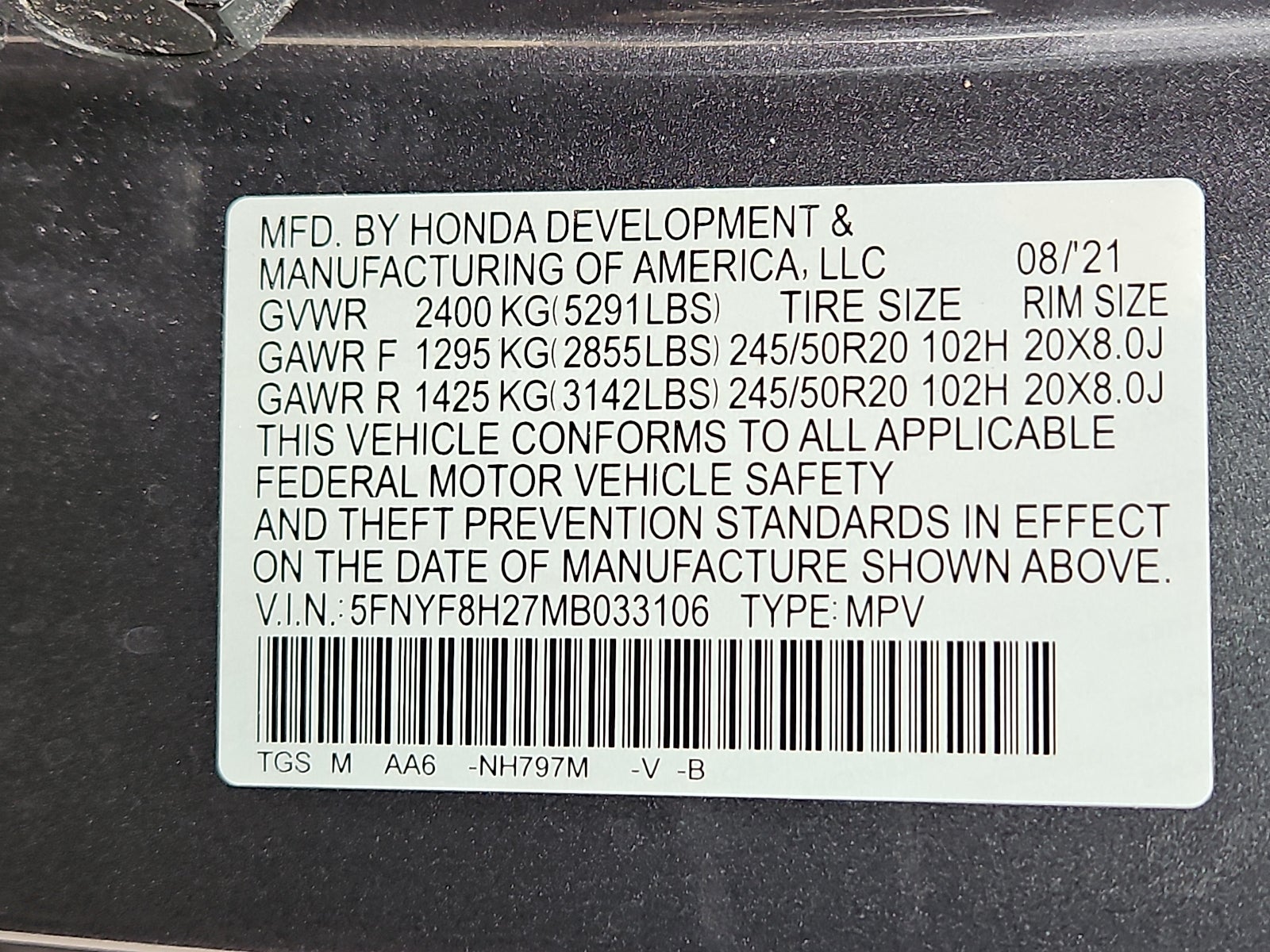 2021 Honda Passport Sport
