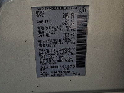 2013 INFINITI JX35 Base