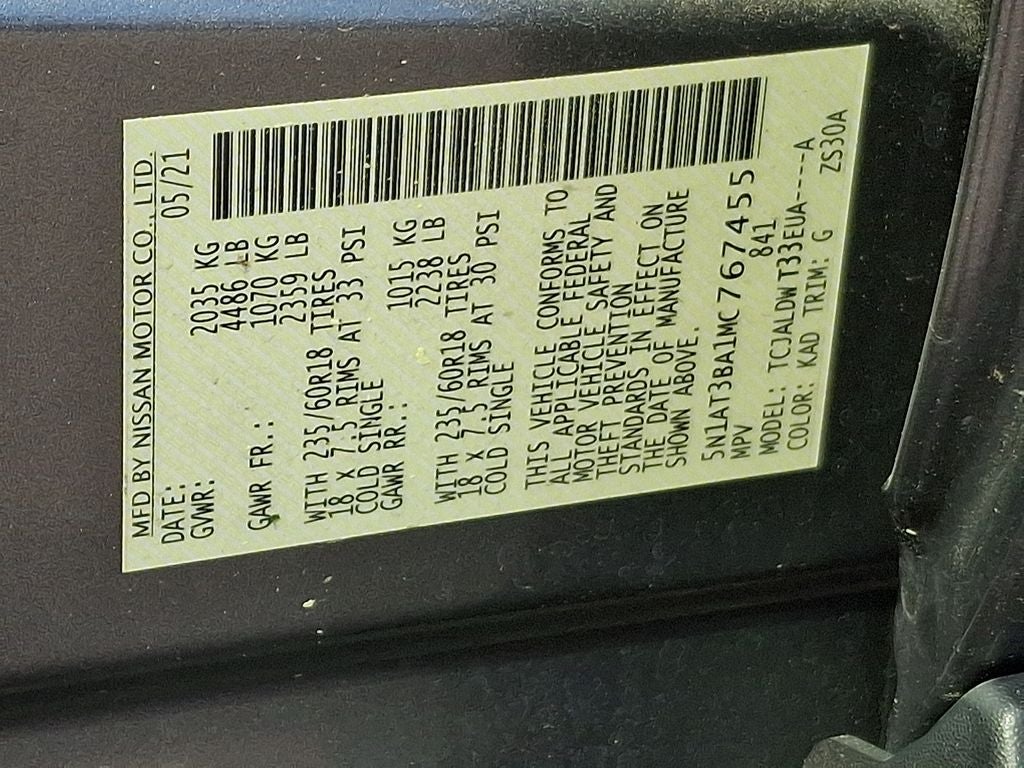 2021 Nissan Rogue SV