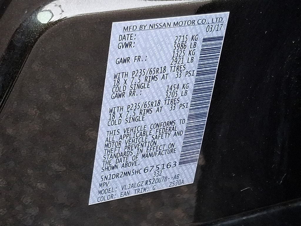 2017 Nissan Pathfinder SL