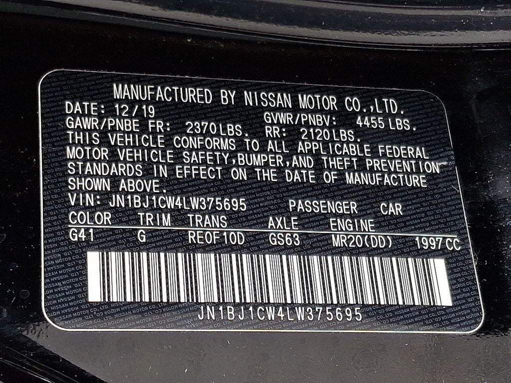 2020 Nissan Rogue Sport S