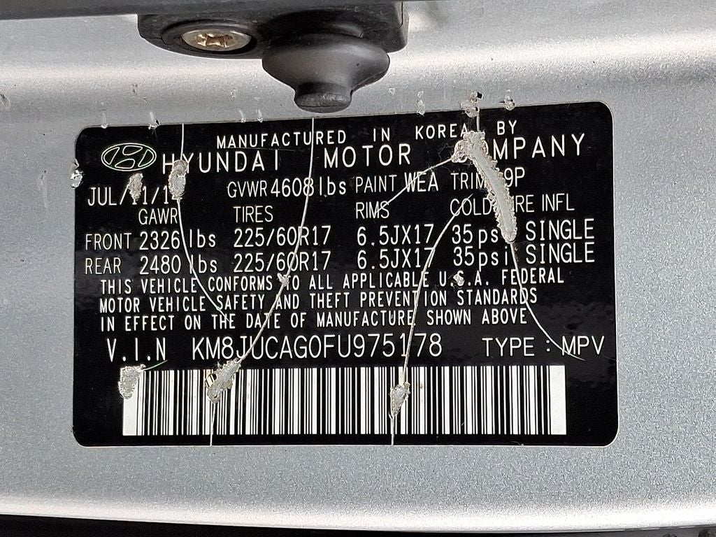 2015 Hyundai Tucson SE Sport Utility 4D