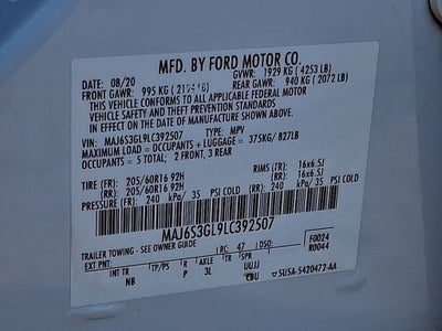 2020 Ford Ecosport SE