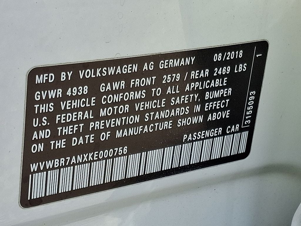 2019 Volkswagen Arteon SE