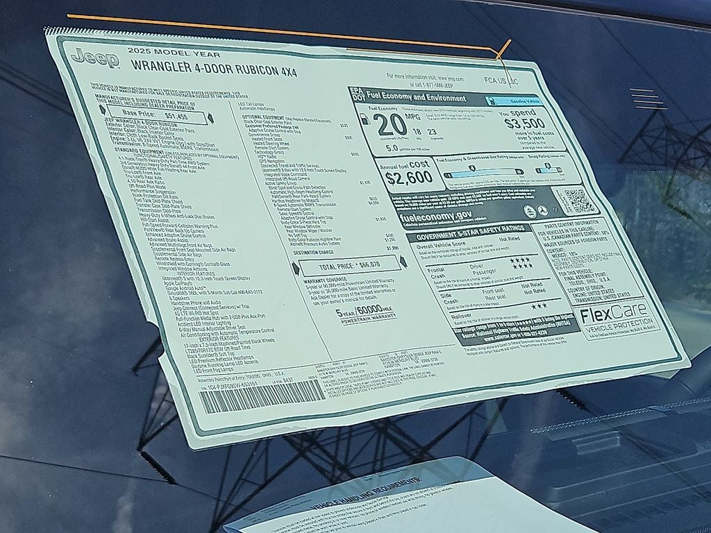2025 Jeep Wrangler 4-Door Rubicon 4x4
