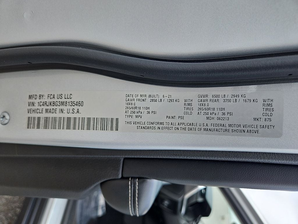 2021 Jeep Grand Cherokee L Limited 4x4