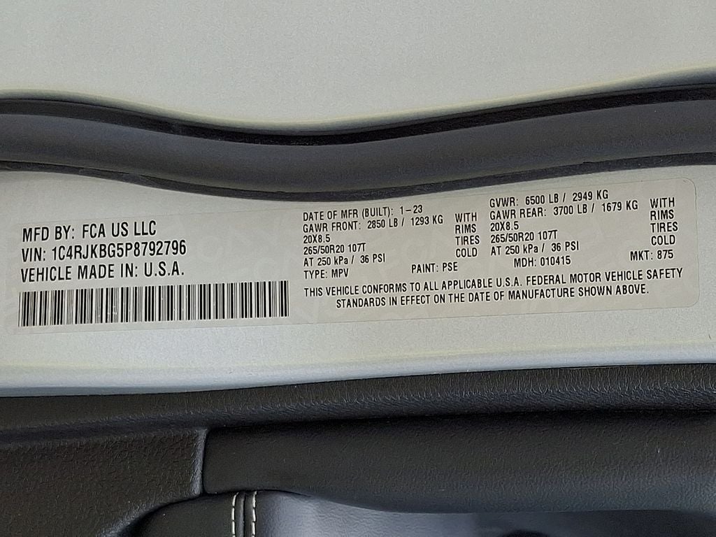 2023 Jeep Grand Cherokee L Limited 4x4