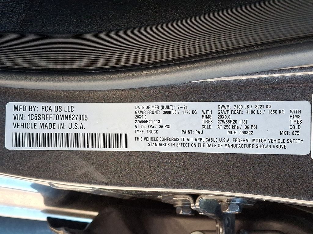 2021 RAM 1500 Big Horn Crew Cab 4x4 5'7' Box