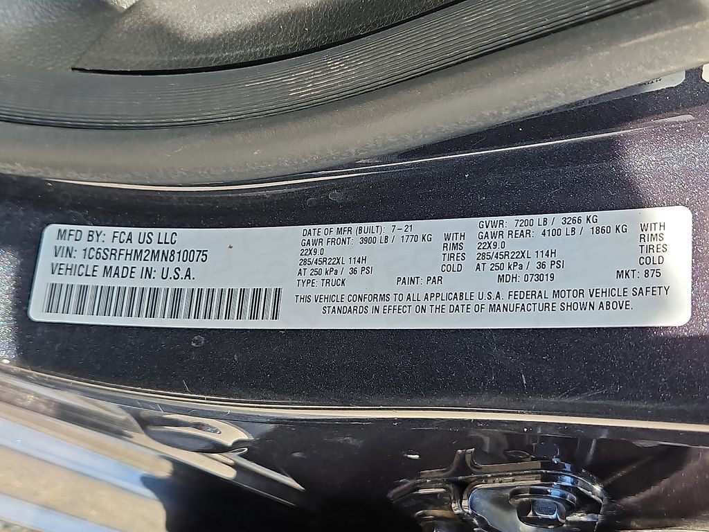 2021 RAM 1500 Limited Crew Cab 4x4 5'7' Box