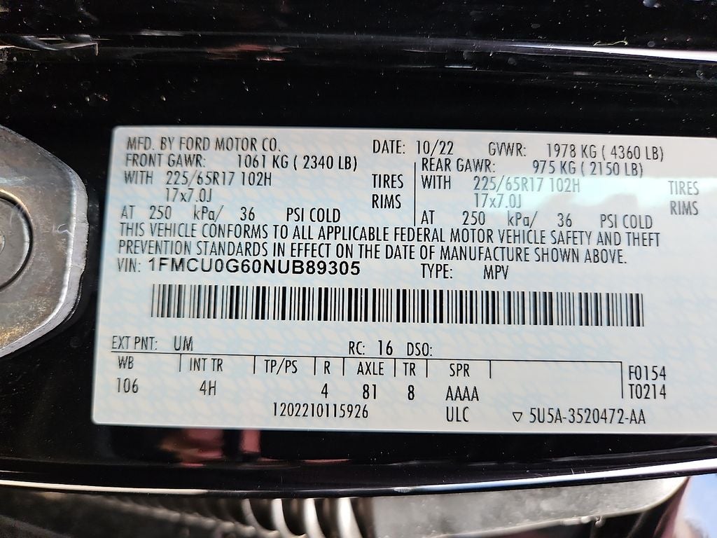 2022 Ford Escape SE