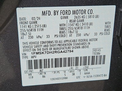 2024 Ford Explorer XLT