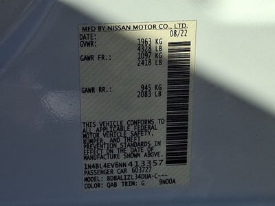 2022 Nissan Altima 2.5 SL