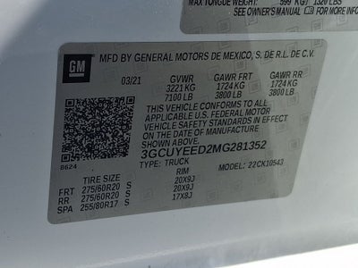 2021 Chevrolet Silverado 1500 4WD Crew Cab Short Bed RST