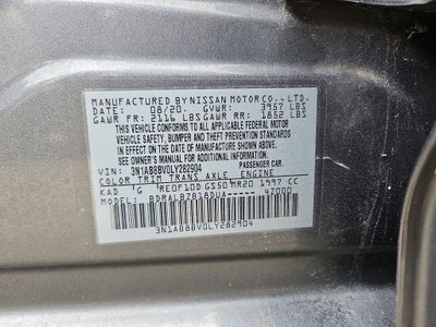 2020 Nissan Sentra S Xtronic CVT