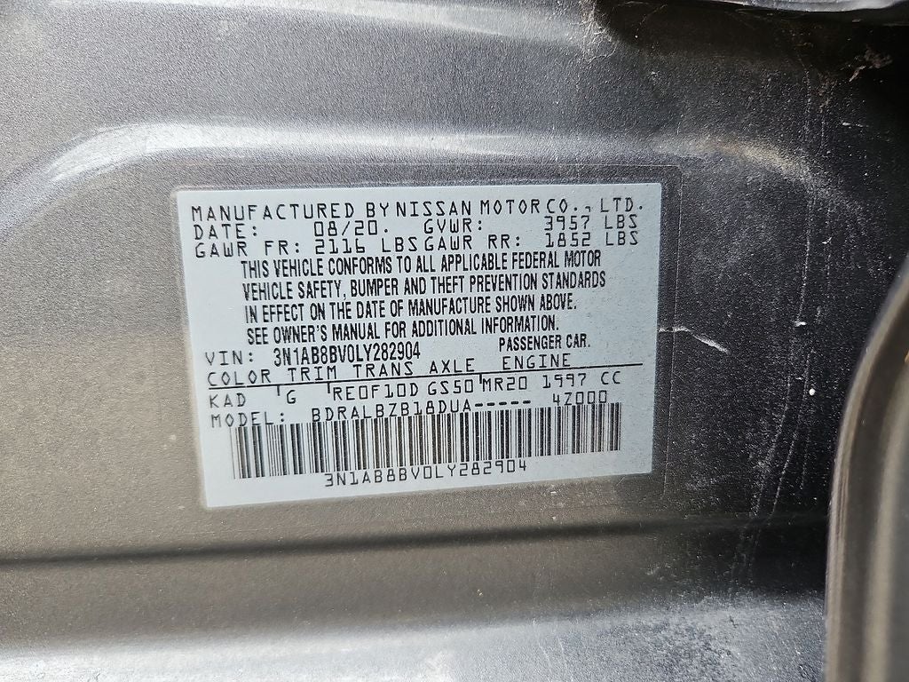 2020 Nissan Sentra S Xtronic CVT