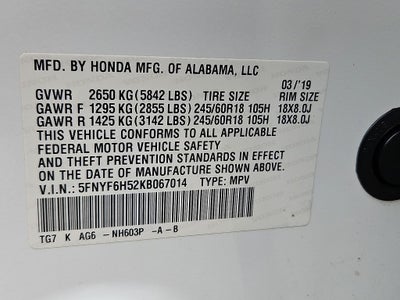 2019 Honda Pilot EX-L