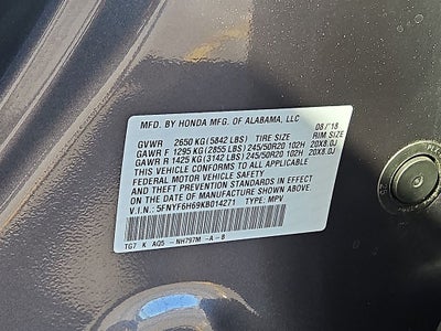 2019 Honda Pilot Touring