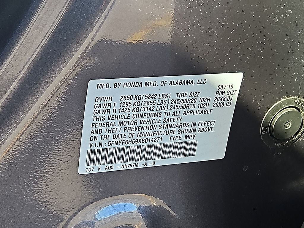 2019 Honda Pilot Touring