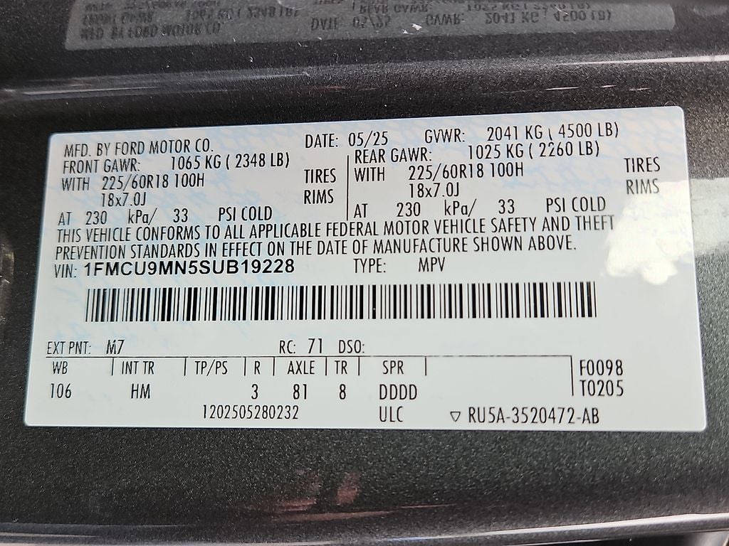 2025 Ford Escape ST-Line