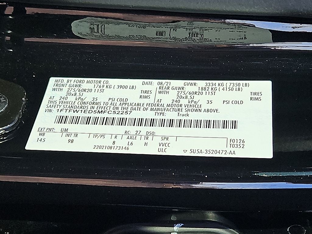 2021 Ford F-150 Platinum