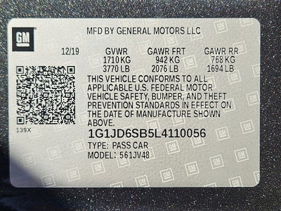2020 Chevrolet Sonic LT