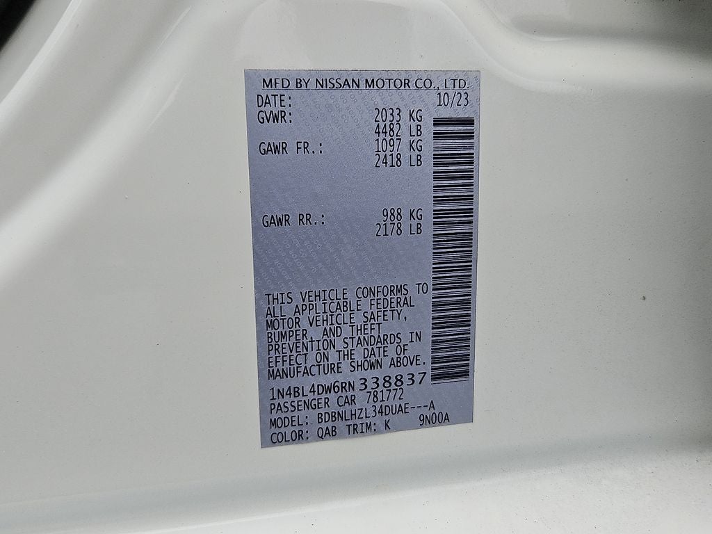 2024 Nissan Altima 2.5 SV