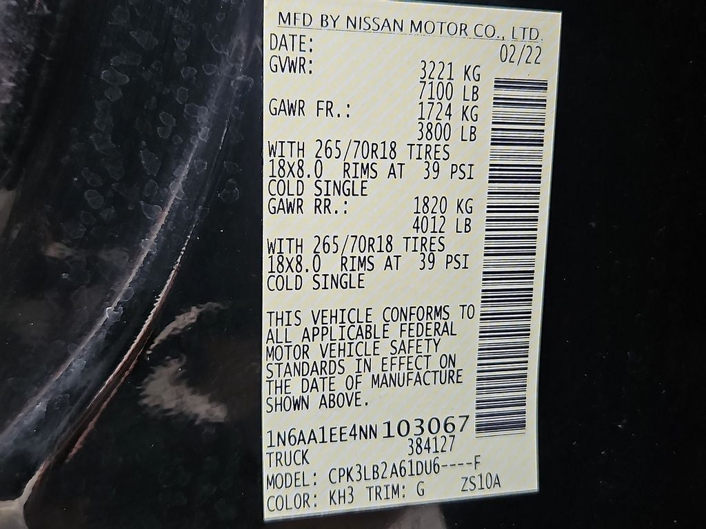 2022 Nissan Titan SV