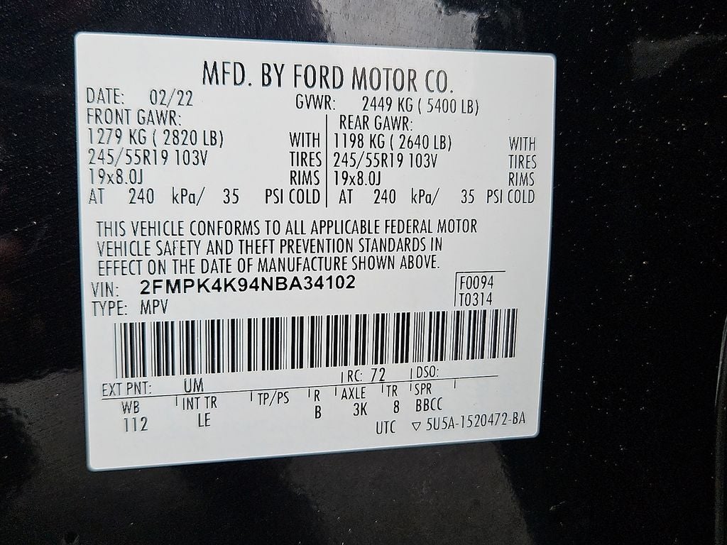 2022 Ford Edge Titanium