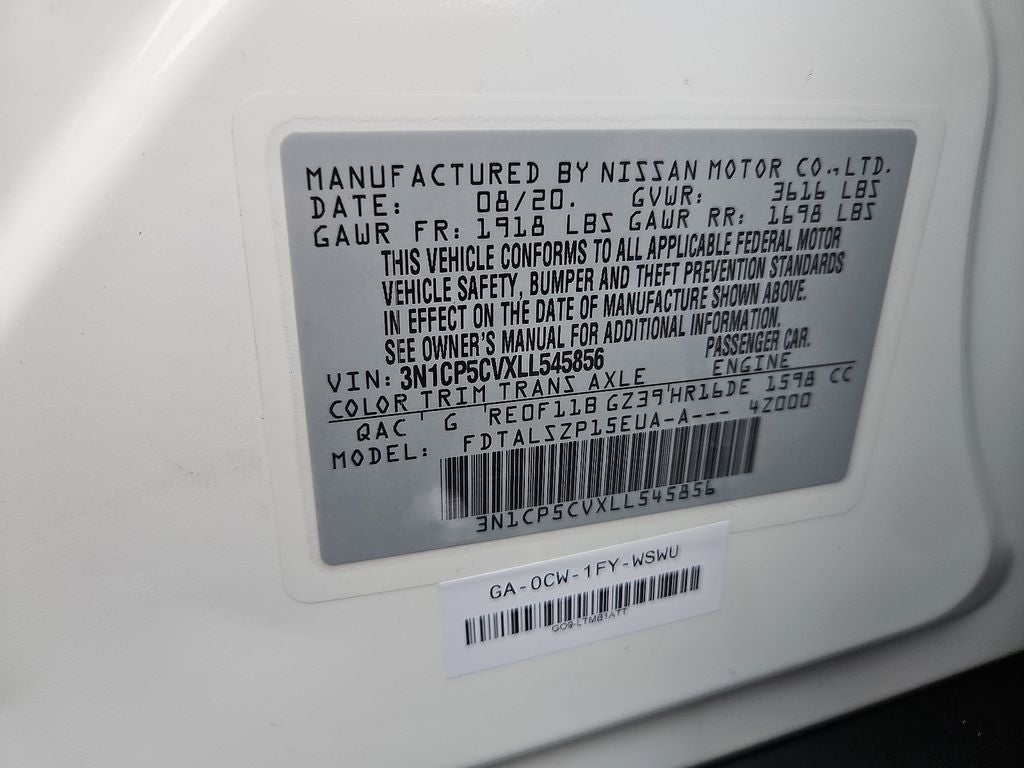 2020 Nissan Kicks SV