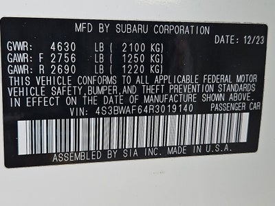 2024 Subaru Legacy Premium