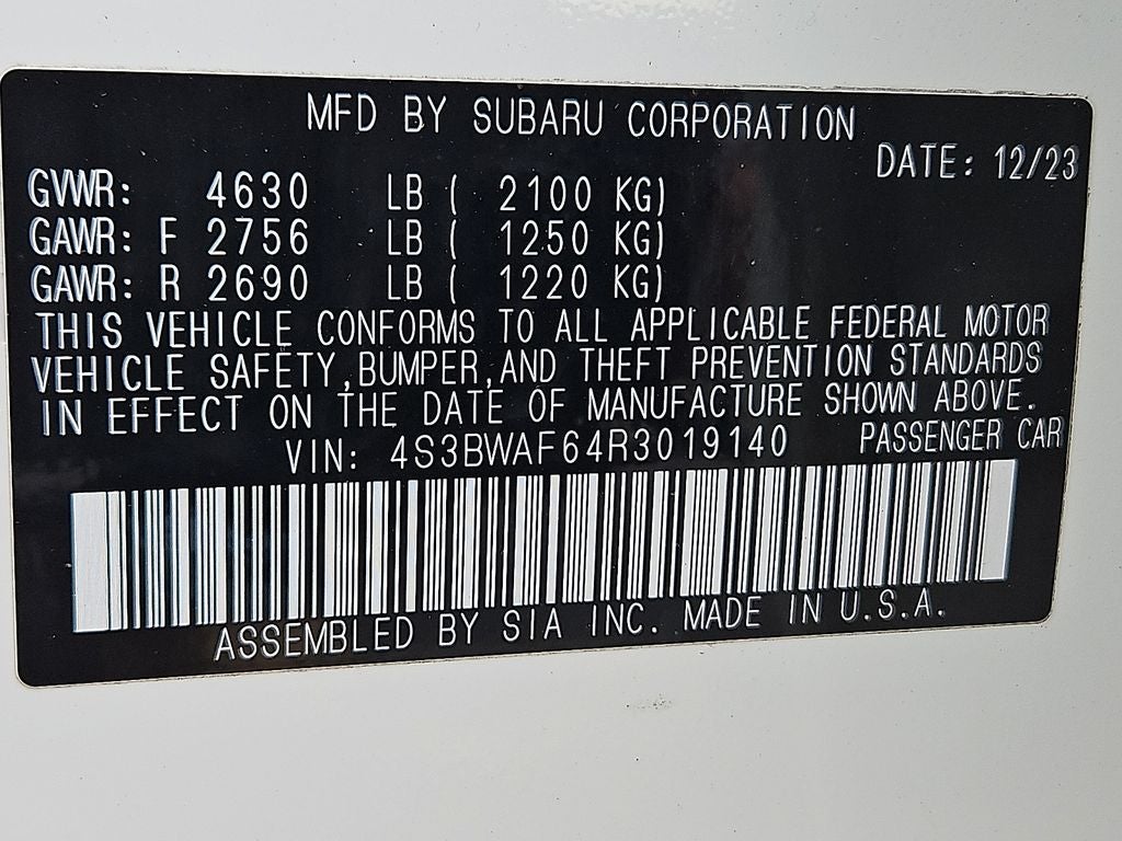 2024 Subaru Legacy Premium