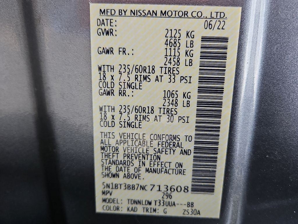 2022 Nissan Rogue SV