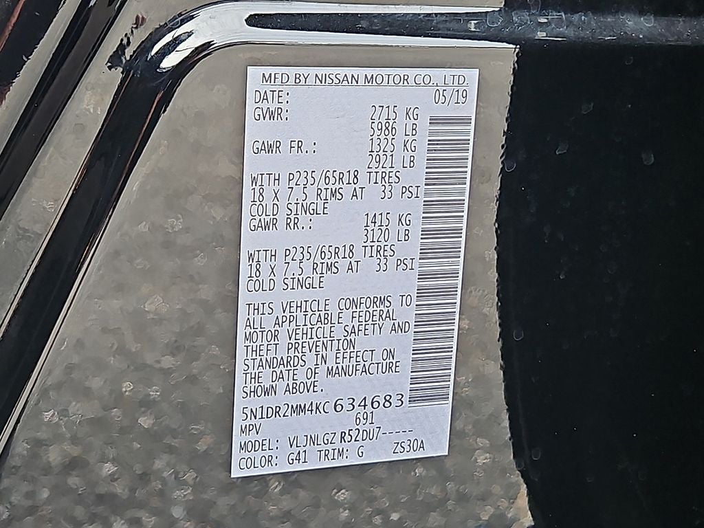 2019 Nissan Pathfinder SL