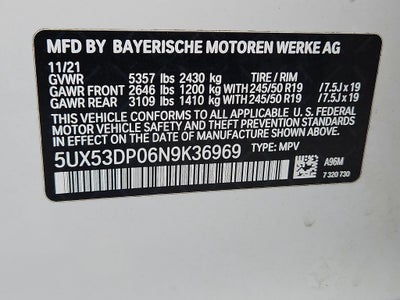 2022 BMW X3 xDrive30i
