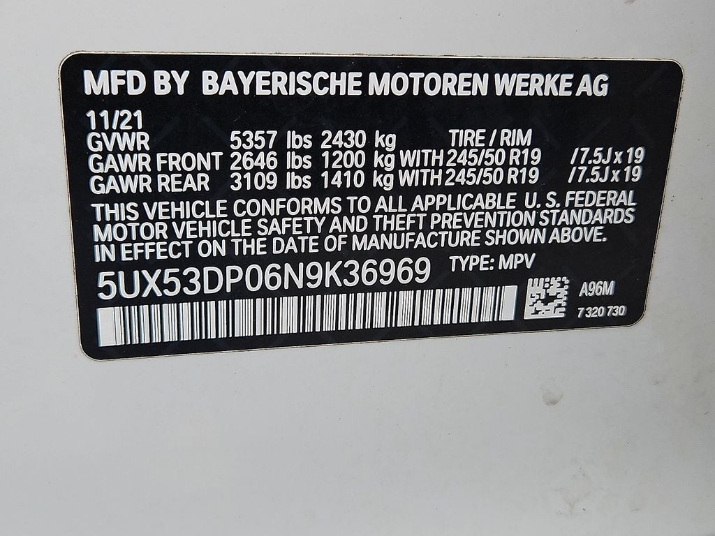2022 BMW X3 xDrive30i