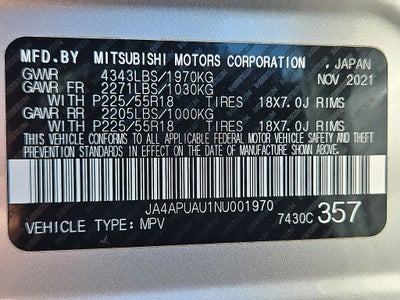 2022 Mitsubishi Outlander Sport ES